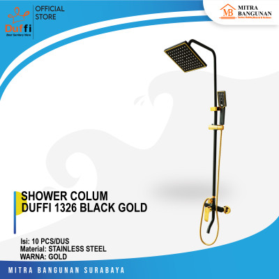 SHOWER COLUM DUFFI 1326 BLACK GOLD